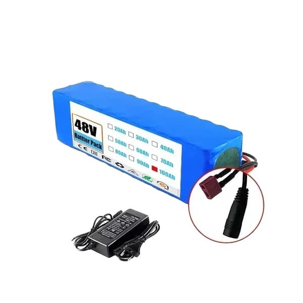 Batteripack, 100Ah kapacitet, säkerhetsskydd,T-DC-Laddare