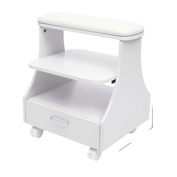 Pedicure Stol, Mobil Design, Robust Konstruktion,HVID