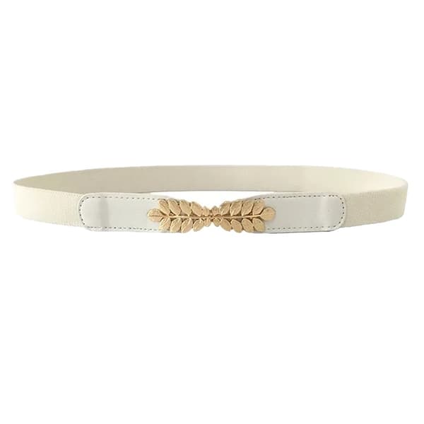 Taljebælte, Elastisk Design, Casual Stil,HVID, 70cm-a