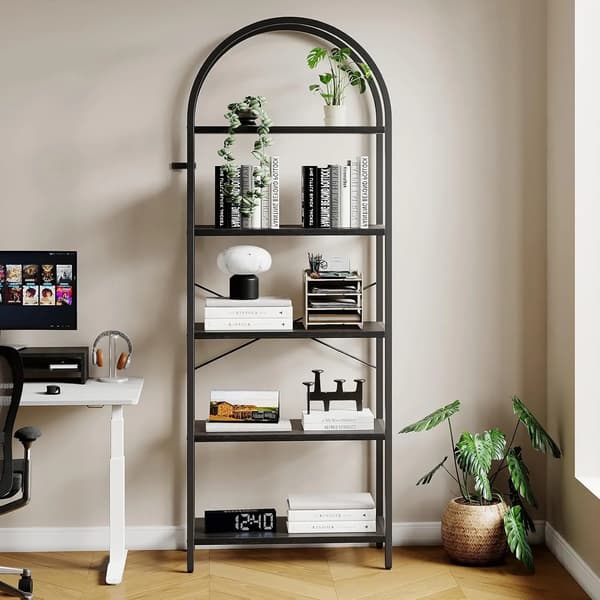 Display Rack, Industriel Stil, Fem-Niveau Design,sort