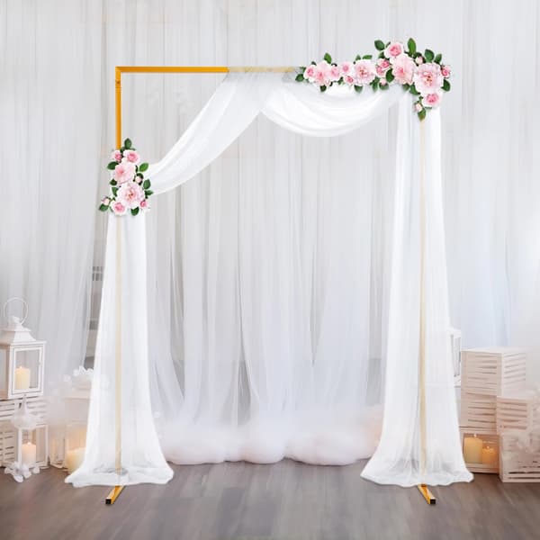 Bryllupsbue, Elegant Design, Justerbar Højde,M, Gul