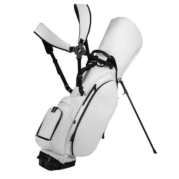 Golfståendepåse, Lättviktsdesign, Hållbart Material,VIT
