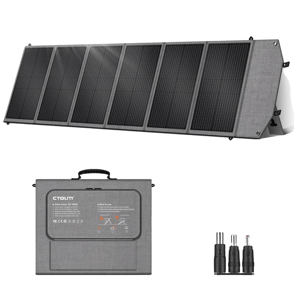 Solpanel, Bärbar Design, Hög Effektivitet,200W, SP200, 20,5V