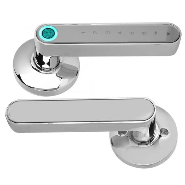Fingeravtryck Smart Lås, Bluetooth-anslutning, Enkel installation,Silver