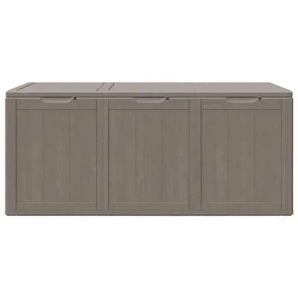 Trädgårdsförvaringslåda, Hållbar Polypropen, Låsbar Design, Brun