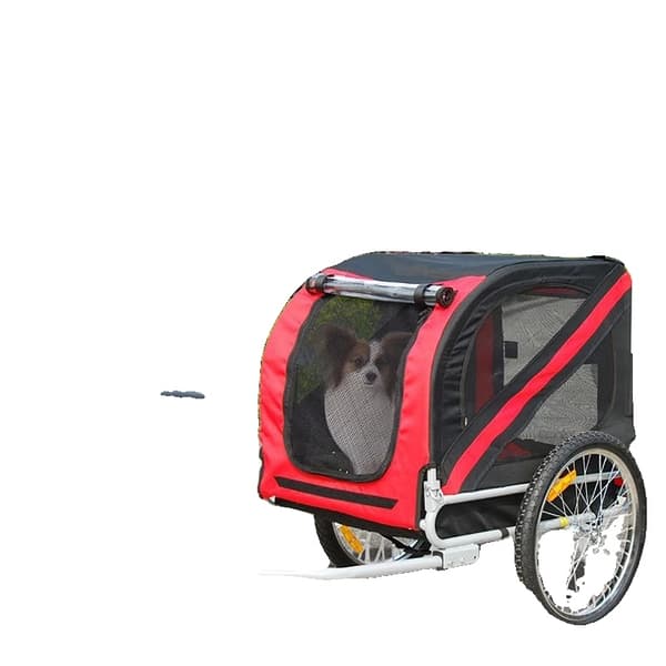 Cykeltrailer, Alsidig Design, Holdbart Materiale,Rød