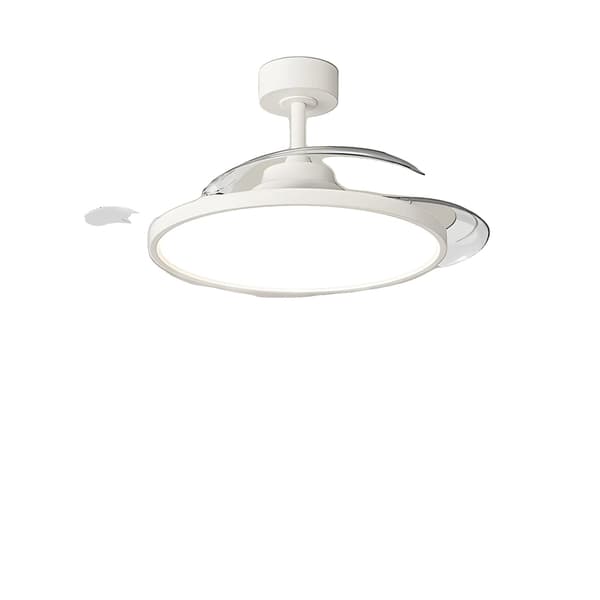 Loftventilatorlampe, Smart Kontrol, Ultra-tynd Design,Lang stang