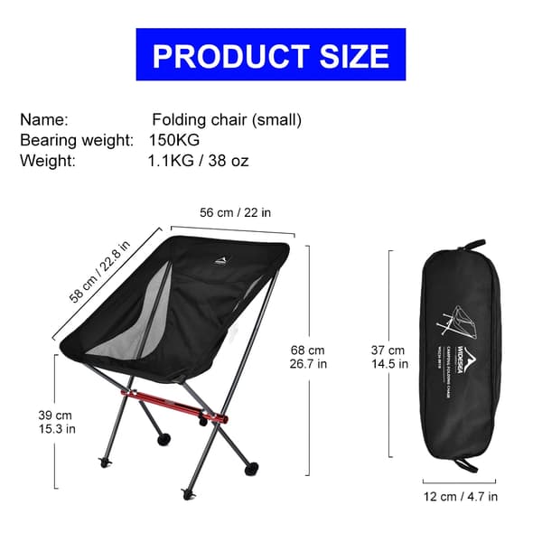 Fällstol, Lättviktig, Bärbar Design,WSCH-001B