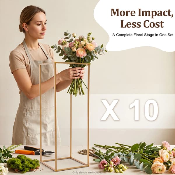 Blomsterställ, Elegant Design, Mångsidig Användning,Guld