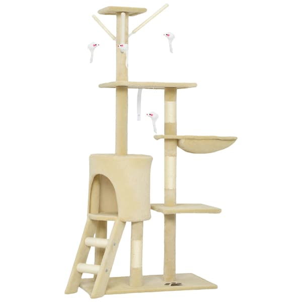 Katteskraper, Multi-niveau Design, Komfortable Platforme,sort