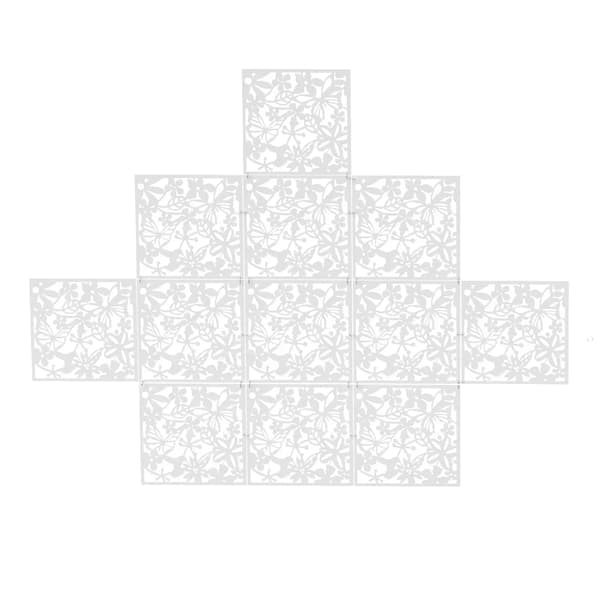 Rumsavdelare, Hållbart Material, Anpassningsbar Layout,VIT