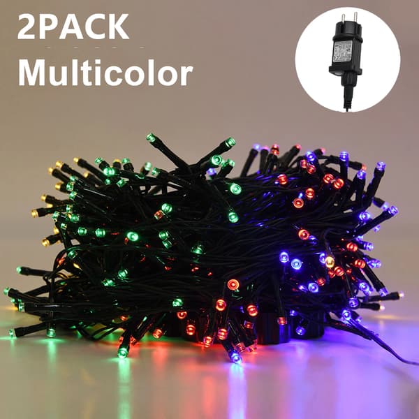 Eventyrlys, 400 LED, 8 lysindstillinger,2stk RGB, EU stik