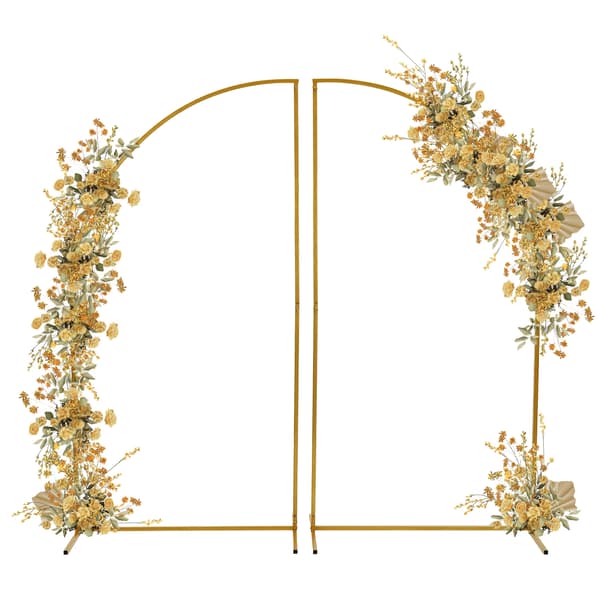 Bröllopsbåge Ställning, Kolfiberstål, Fristående,M, Guld