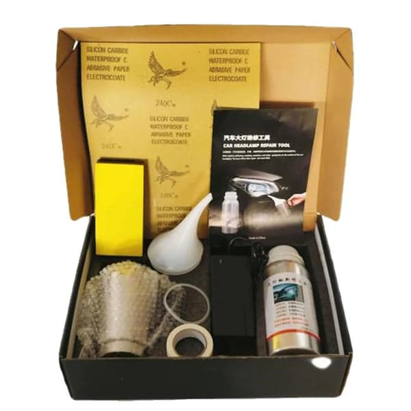 Strålkastarrenoveringskit, Premiumförpackning, DIY-vänlig,Papperslåda Kit