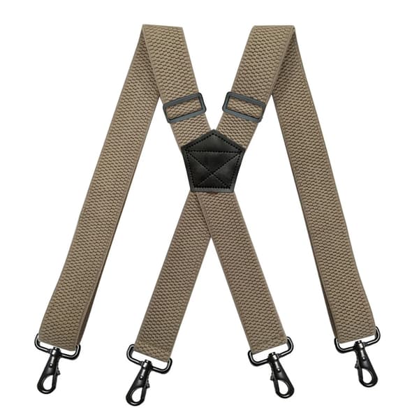 Seler, Justerbar Pasform, Stilfuld X-Back Design,Metal krog beige