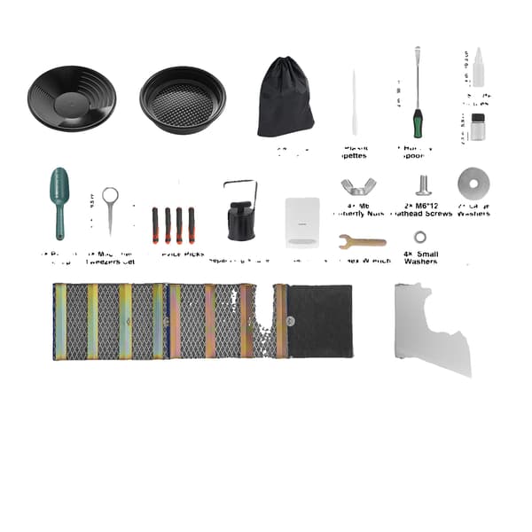 Guldgraverkit, Aluminiumlegering Sluice Box, 23 Stykker,50in 23PCs