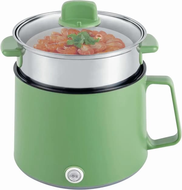 Elektrisk Hot Pot, Multi-Cooker, Bærbart Design,grøn