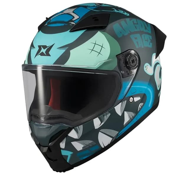 Hjälm, Aerodynamisk Design, DOT Godkänd Säkerhet,S, Blå-a