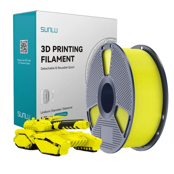 PLA Filament, Högt Flöde, 1KG Spole, HS-PLA Gul
