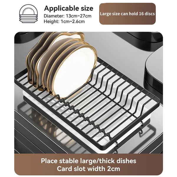 Vaskestativ, Multi-Niveau Design, Redskabs Holder,sort