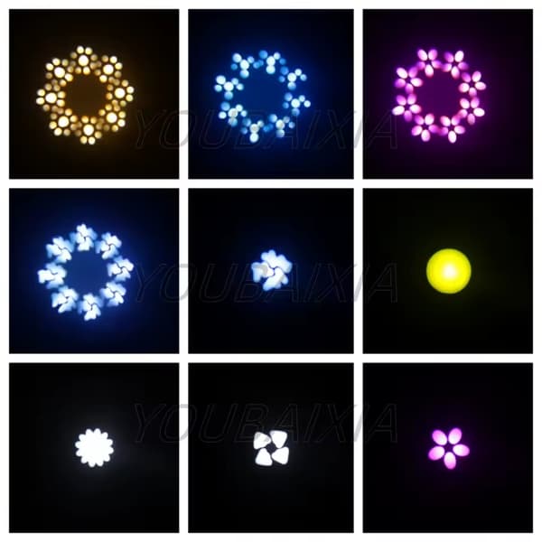 Bevægelseshoved Scene Belysning, DMX512 Kontrol, Flere Farveeffekter,2 LYS, EU Stik