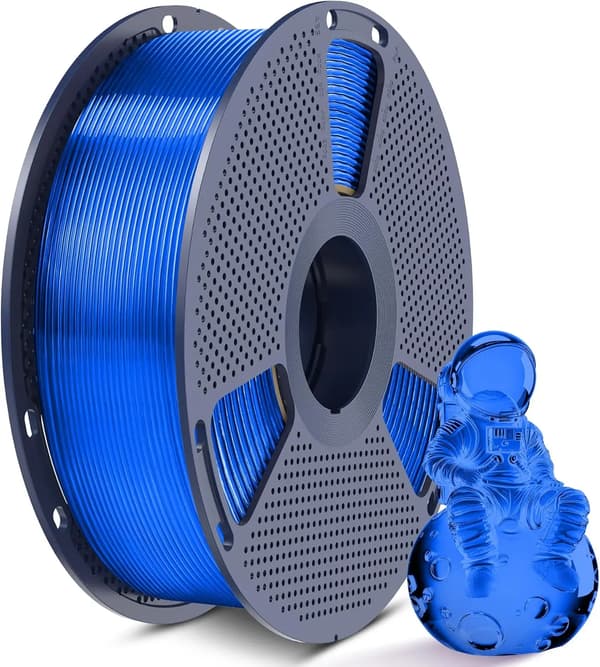 3D-printer filament, høj elasticitet, nem at bruge,Klar Blå