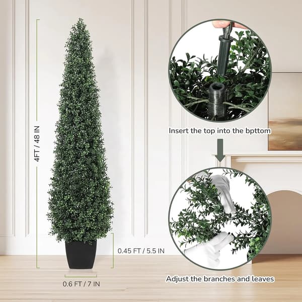 Topiary Træ, UV Resistens, Ingen Vedligeholdelse,120cm 4FT
