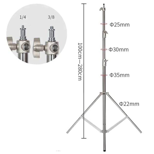 Stativ, Justerbar Höjd, Lätt Design,280cm