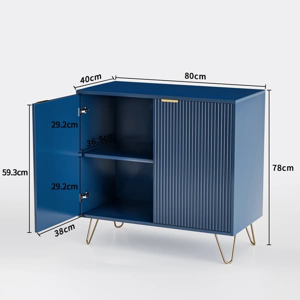 Kommode, Minimalistisk Design, Funktionel Opbevaring,To-Døre