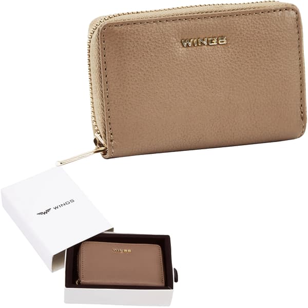 Plånbok, Kompakt Design, RFID-skydd,Beige