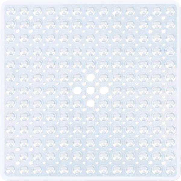 Brusemåtte, Skridsikker Design, Blød Pebble Tekstur,Klar, 53x53cm-c