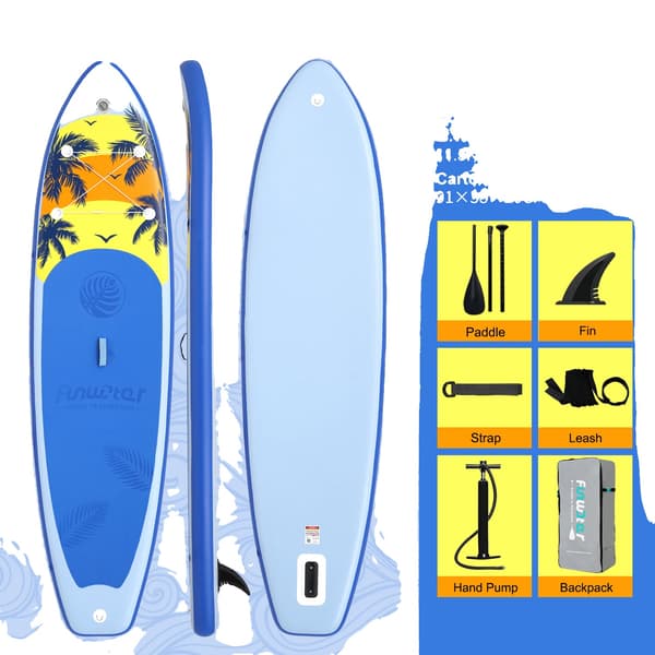 Uppblåsbar SUP-bräda, Hög Stabilitet, Hållbart PVC-material,SUPFW55B