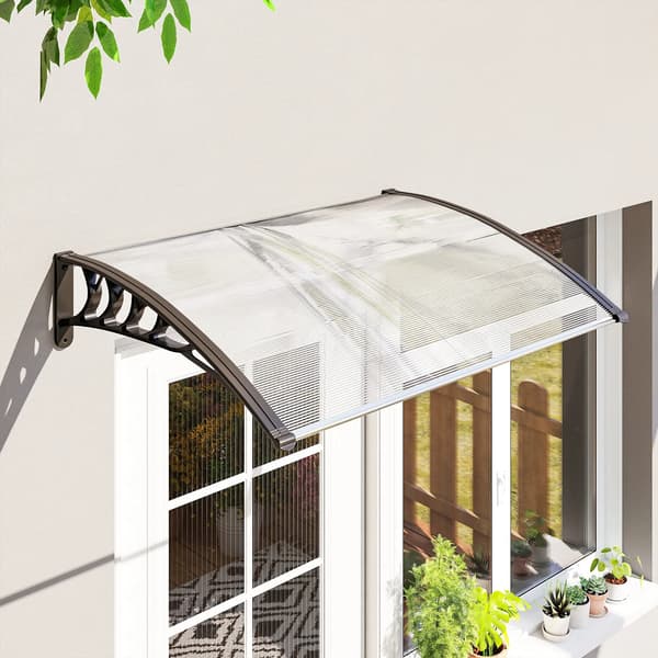 Markise, Polycarbonatmateriale, UV-beskyttelse,hær grøn