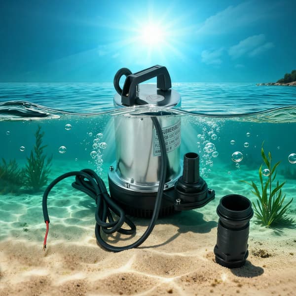 Nedsänkt Vattenpump, Hög Lyft, Effektiv Vattenflöde,Silver, EU, 12V