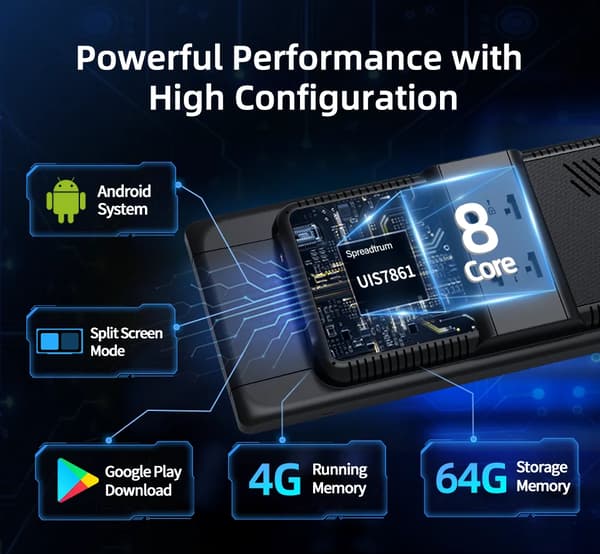 Smart Skærm, Trådløs Forbindelse, 8-Core Ydelse,4G RAM 64G ROM