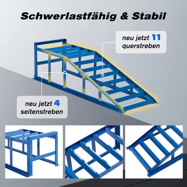 Bilramper, Tungt Byggande, Halkfri Design,Blå