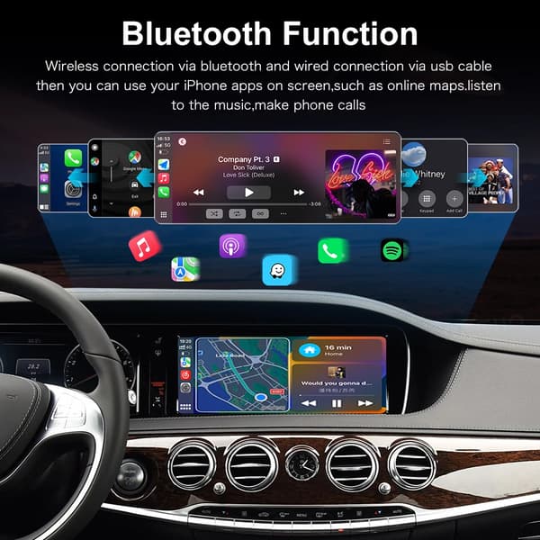 CarPlay og Android Auto, Trådløs Forbindelse, Nem Installation,Nttg5.0 5.1, Til S Klasse