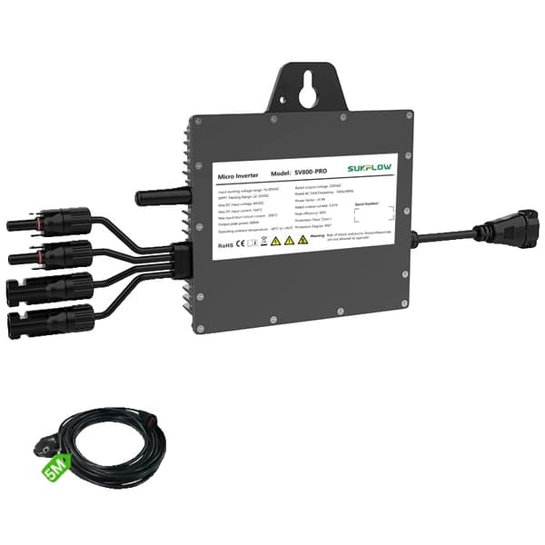 Mikroinverter, Smart Enhetskontroll, Certifierad Säkerhet,230V, 22-50V, SV800-EU