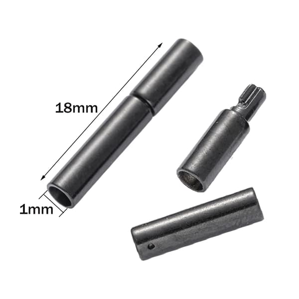 Smykkeforbindelser, Rustfrit Stål, Holdbart Design,Sort 1.0mm