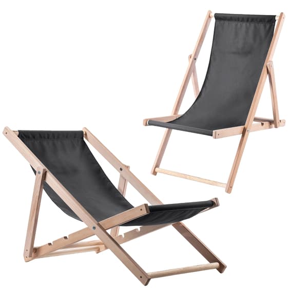 Strandstol, Holdbar Trækonstruktion, Miljøvenligt Design,Blå