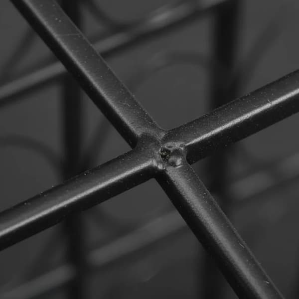 Flaskeholder, Metal Konstruktion, Pladsbesparende Design,sort