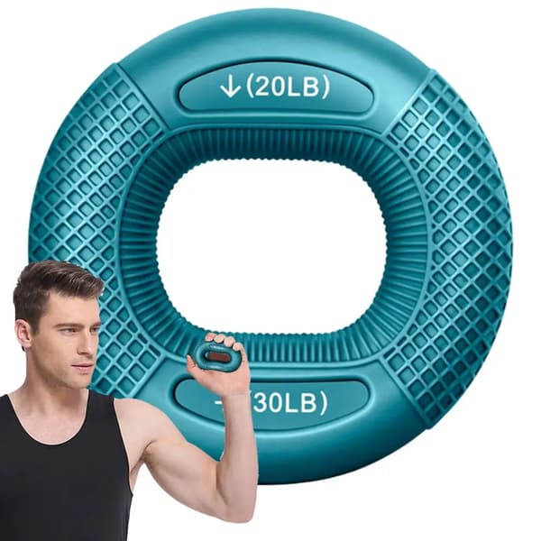 Finger Greb Ring, Holdbar Silikone, Ergonomisk Design,Blå