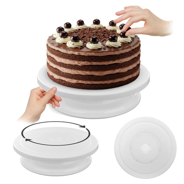 Kagefad, Glasmateriale, 28 cm Diameter, Rund Form, Fødevarekontaktmateriale Certificering, Egnet til Servering af Desserter