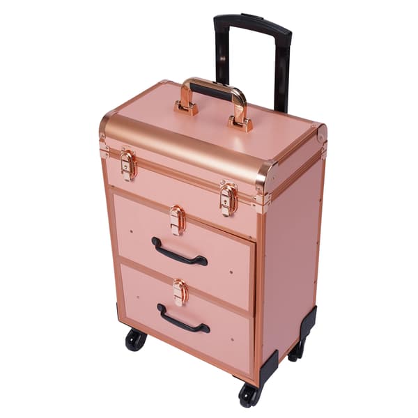 Makeup Taske, Bærbar Design, Rummelig Opbevaring,Guld