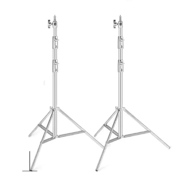 Telescopisk Baggrundsbar, Justerbar Længde, Bærbart Design,2M Kit 280A