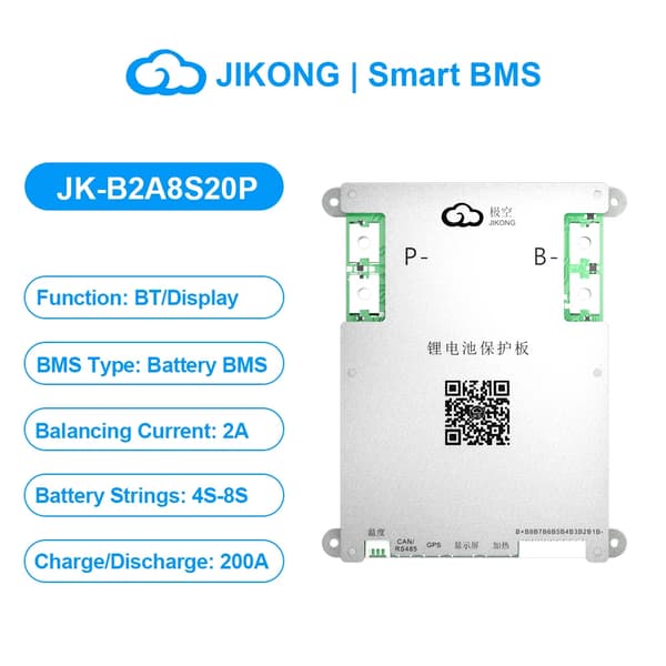 Batterihanteringssystem, Aktiv balansering, Avancerade säkerhetsfunktioner,JK-B2A8S20P