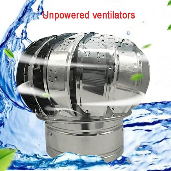 Takfläkt, Vinddriven Ventilation, Industriell Användning,Silver