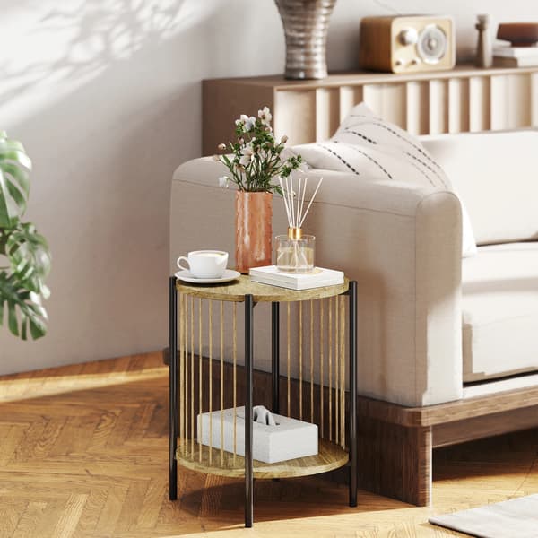 Sidobord, Modern Design, Funktionell Förvaring, Beige