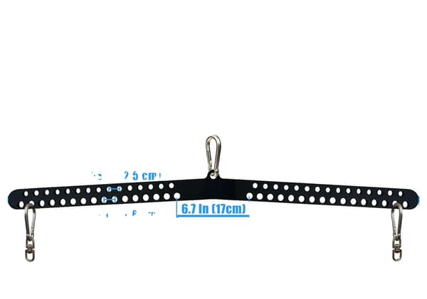 Lat Pulldown Bar, Multi-Grepp Design, Robust Konstruktion,SVART-LÅNG PLATTA STÅNG