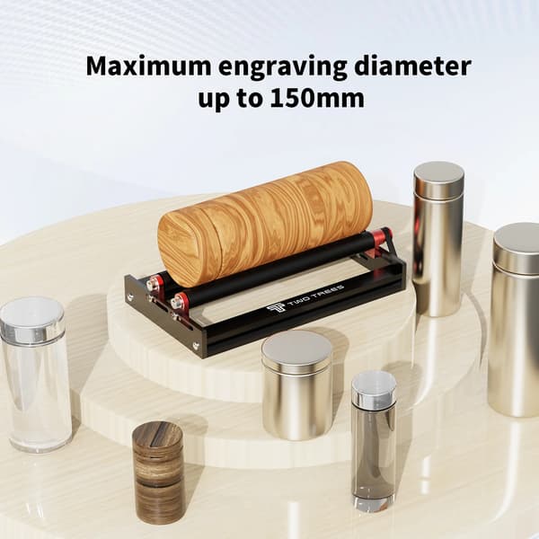 Rotary Gravering Modul, Aluminium Konstruktion, 360° Rotation,TR3
